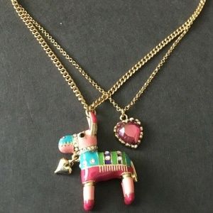 Betsey Johnson Donkey Necklace
